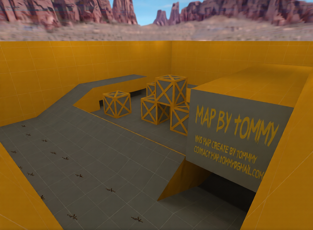 aim_ak_m4_orange — Counter-Strike 1.6 Aim Arena map
