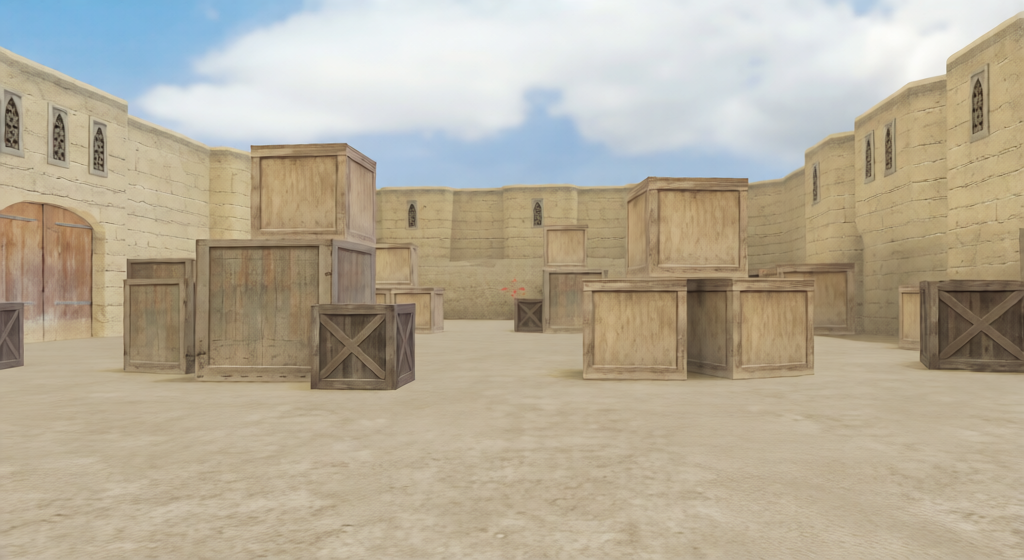 aim_dust17 — Counter-Strike 1.6 Aim Arena map