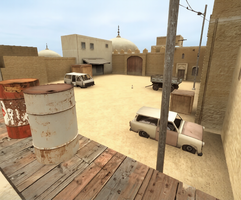 aim_pf_dust — Counter-Strike 1.6 Aim Arena map