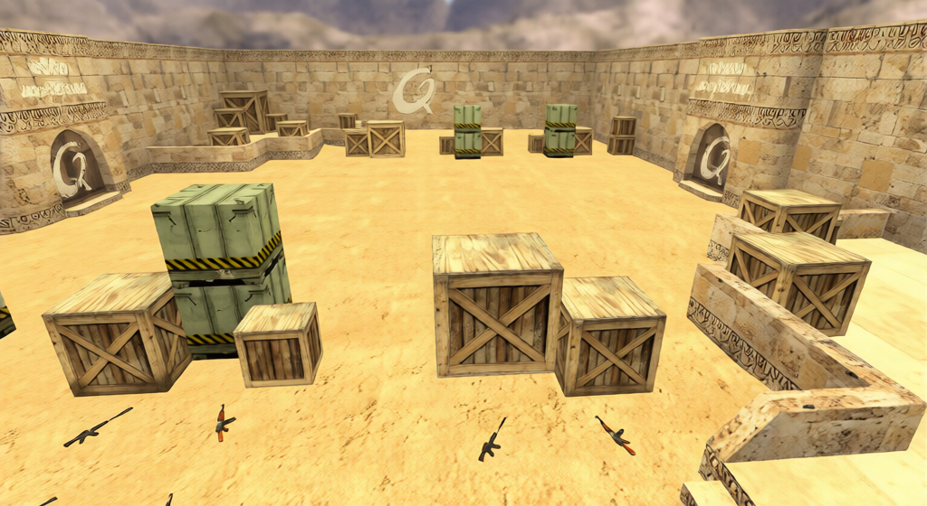 aim_qpad_2007 — Counter-Strike 1.6 Aim Arena map
