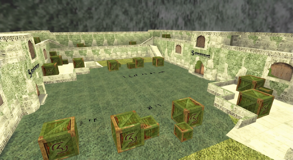 aim_sk_ak_m4 — Counter-Strike 1.6 Aim Arena map