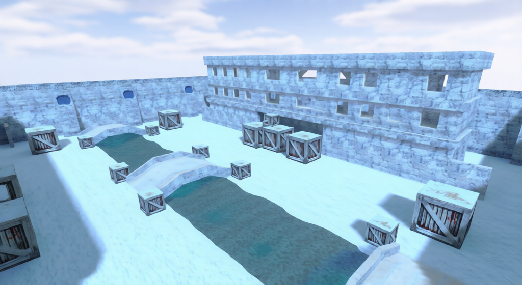 aim_snow_tundra — Counter-Strike 1.6 Aim Arena map
