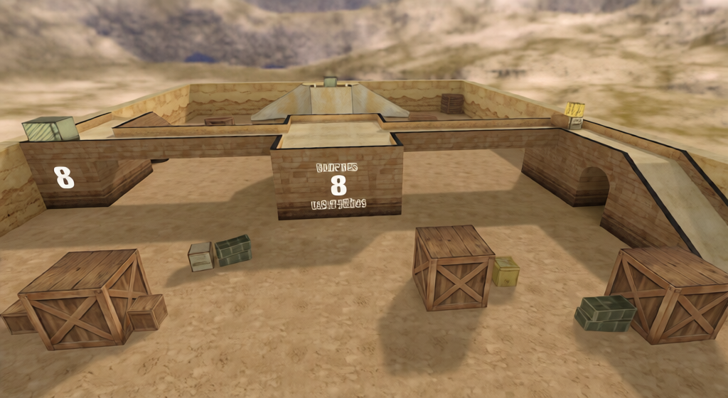 awp_8bit — Counter-Strike 1.6 Aim Arena map