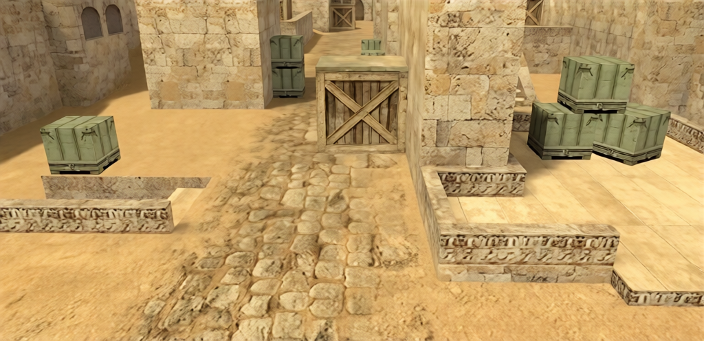 awp_bycaster_dust — Counter-Strike 1.6 Aim Arena map
