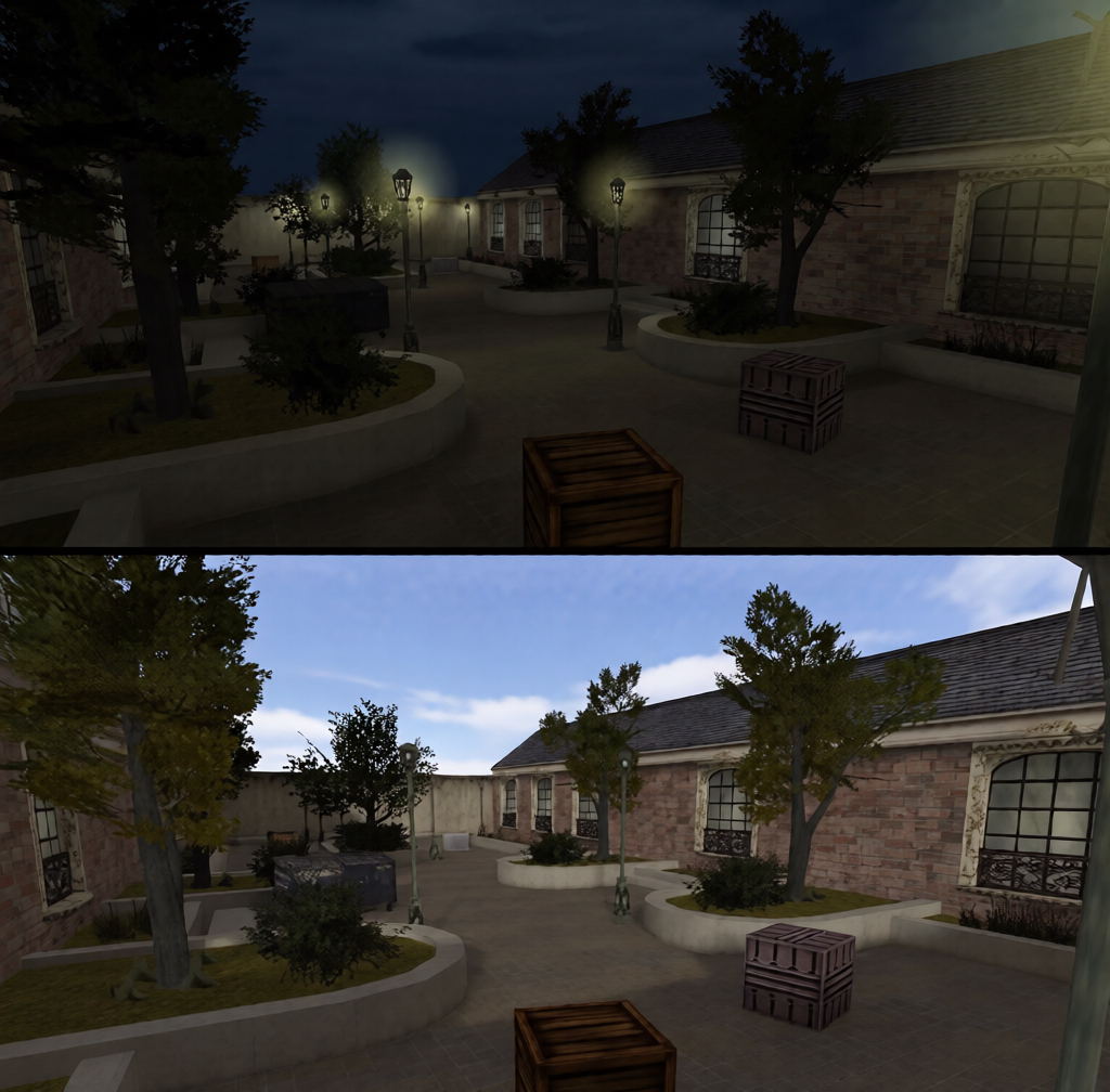 awp_courtyard — Counter-Strike 1.6 Aim Arena map