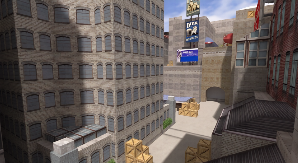 awp_rooftops_mini — Counter-Strike 1.6 Aim Arena map