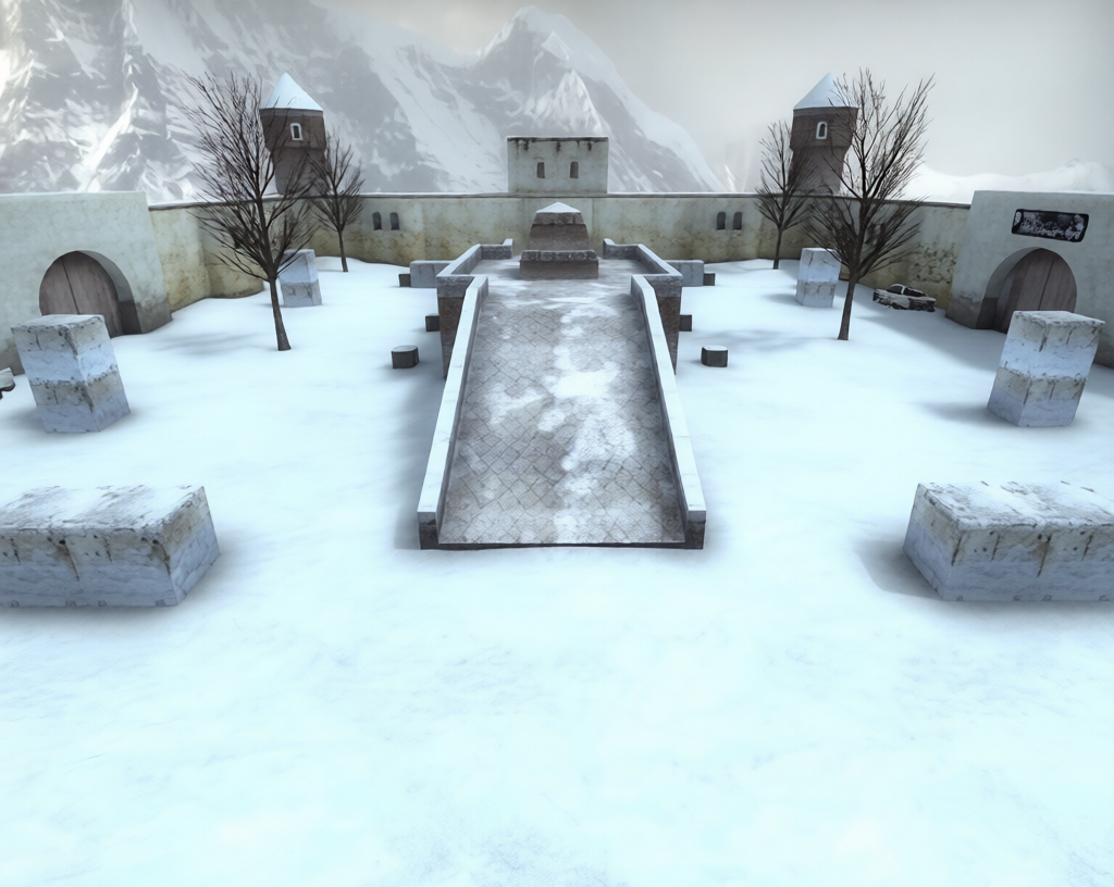 awp_snow_india — Counter-Strike 1.6 Aim Arena map