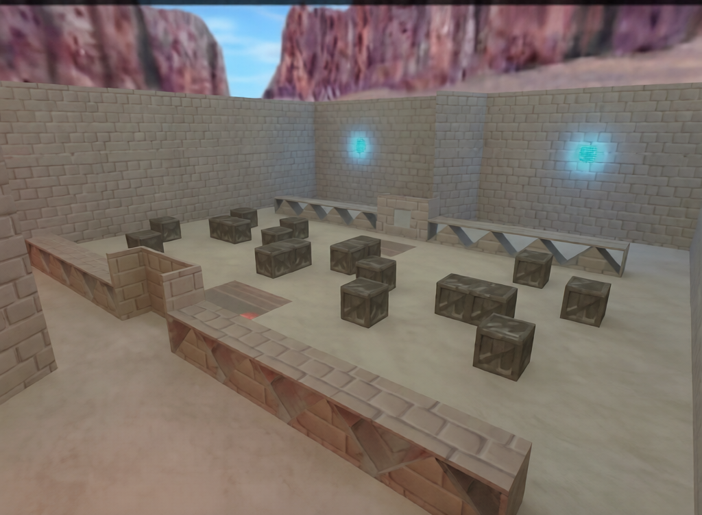 awp_snowing — Counter-Strike 1.6 Aim Arena map