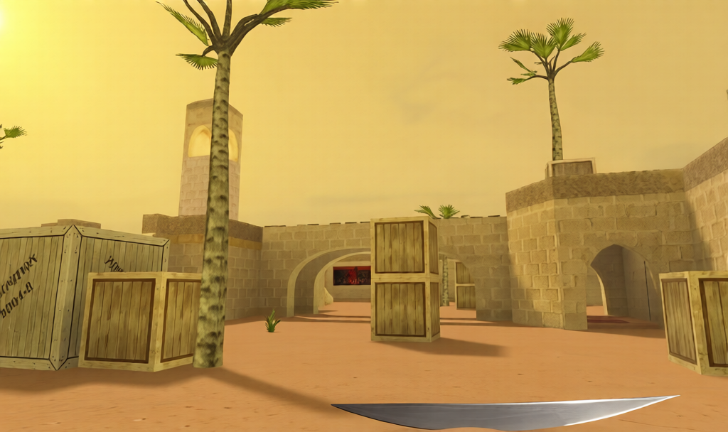 awp_sunburn — Counter-Strike 1.6 Aim Arena map
