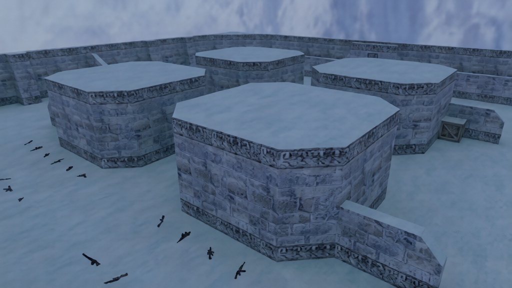 cs_assault_1337_snow — Counter-Strike 1.6 Hostage Rescue map
