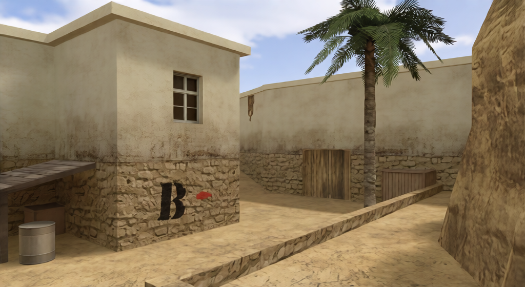 de_dryland — Counter-Strike 1.6 Bomb Defusal map