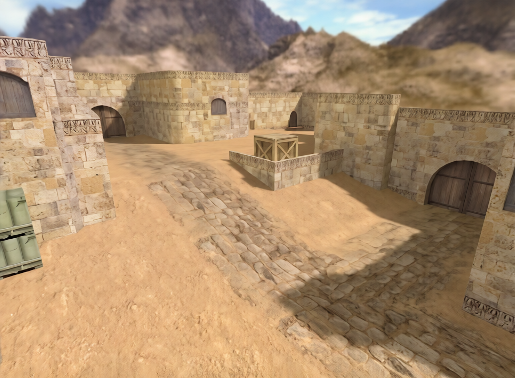 de_dust13 — Counter-Strike 1.6 Bomb Defusal map