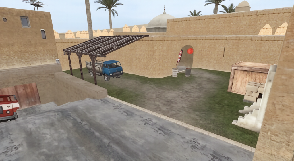 de_dust2_2x2_b_new — Counter-Strike 1.6 Bomb Defusal map