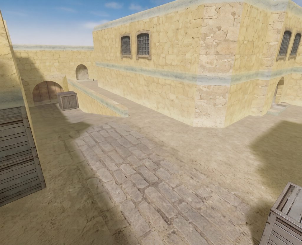 de_dust2_2x2_css — Counter-Strike 1.6 Bomb Defusal map