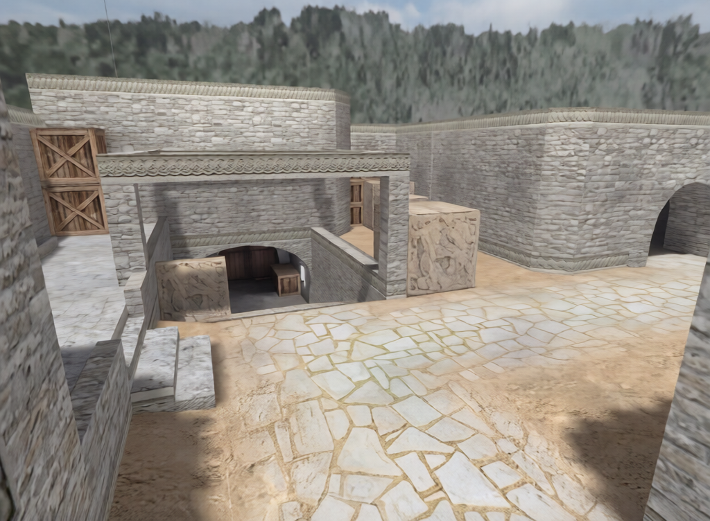 de_dust2_long — Counter-Strike 1.6 Bomb Defusal map