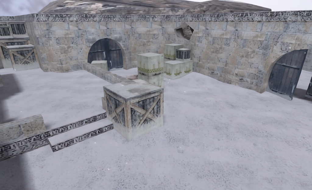 de_dust2_snow — Counter-Strike 1.6 Bomb Defusal map