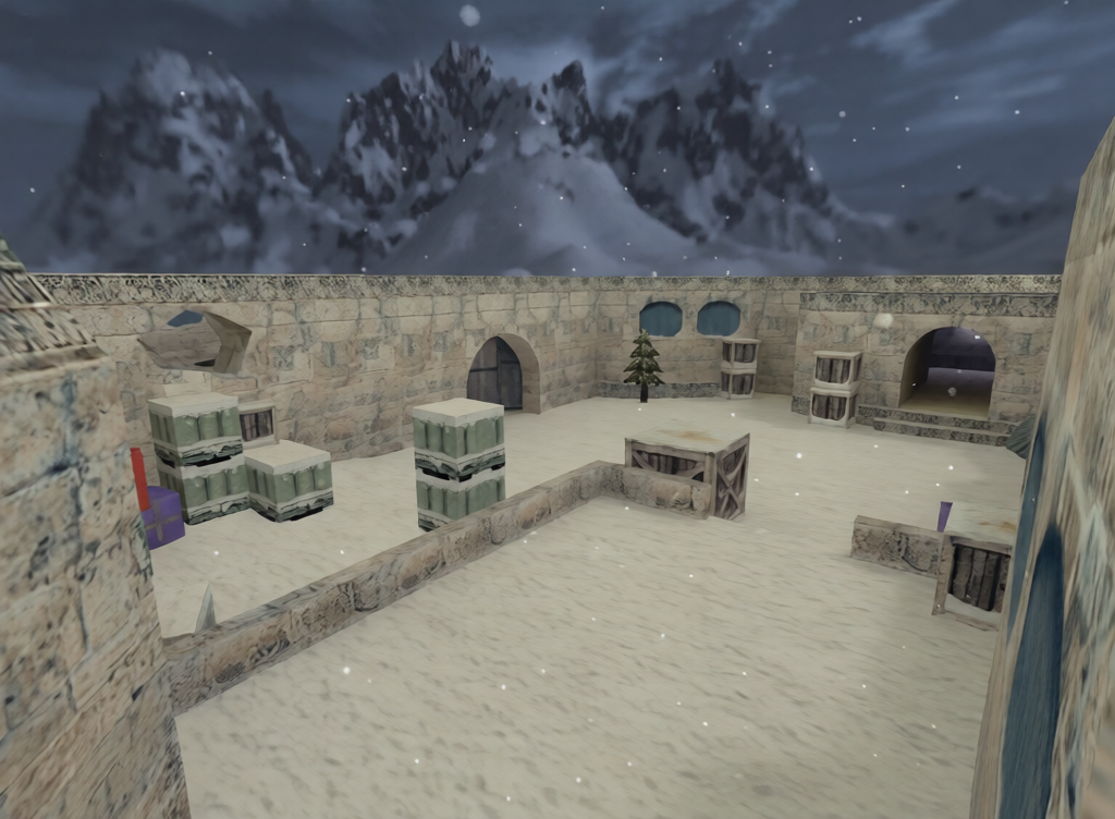 de_dust2_xmas — Counter-Strike 1.6 Bomb Defusal map