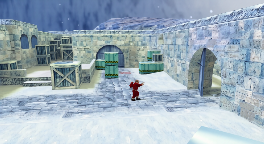 de_dust2_xmas_2013 — Counter-Strike 1.6 Bomb Defusal map