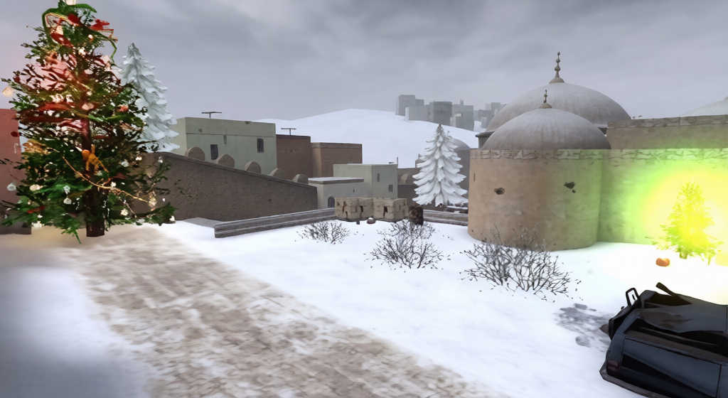 de_dust2_xmas_fix — Counter-Strike 1.6 Bomb Defusal map