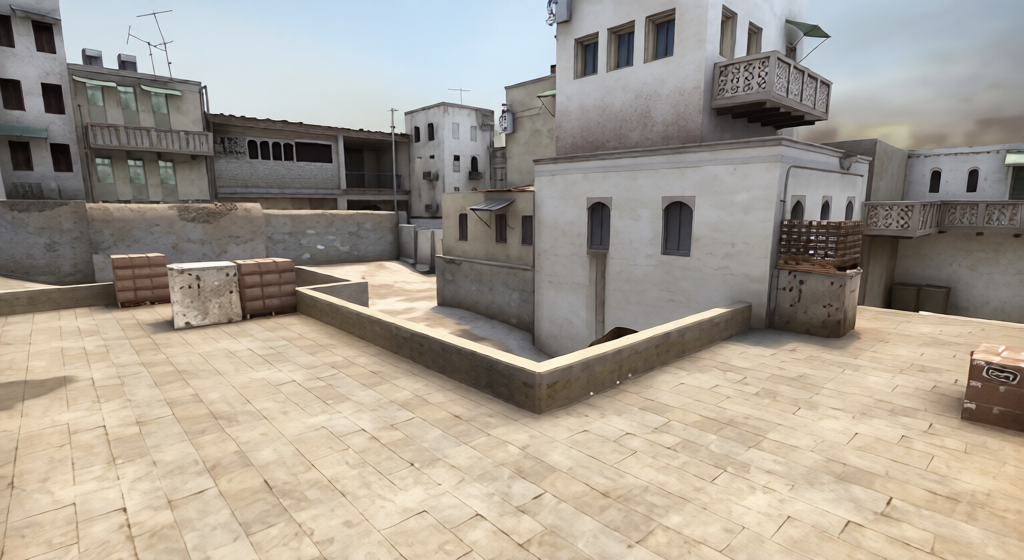 de_dust2x2_mirror — Counter-Strike 1.6 Bomb Defusal map