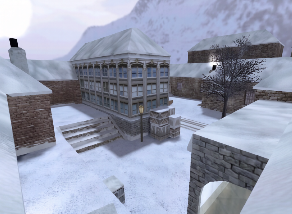 de_inferno_winter — Counter-Strike 1.6 Bomb Defusal map