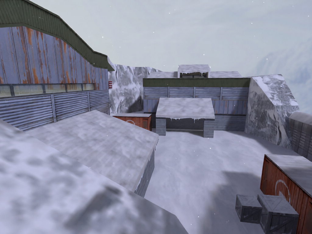 de_nuke_snow — Counter-Strike 1.6 Bomb Defusal map
