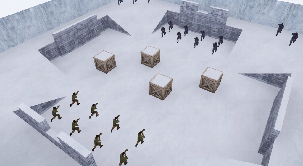 dm_snow_fight_mini2 — Counter-Strike 1.6 Deathmatch map