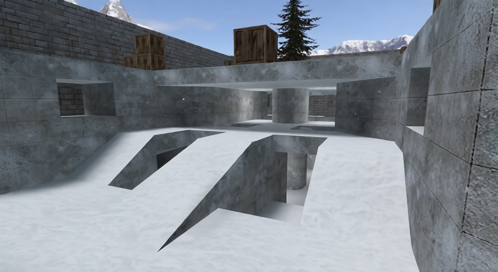 gg_ac_arena_winter — Counter-Strike 1.6 Gun Game map
