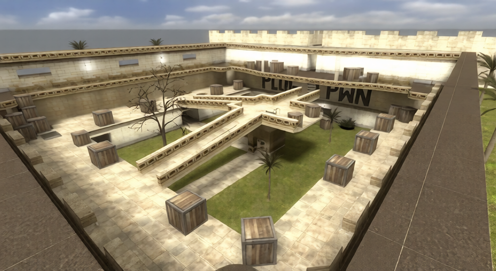 gg_courtyard — Counter-Strike 1.6 Gun Game map
