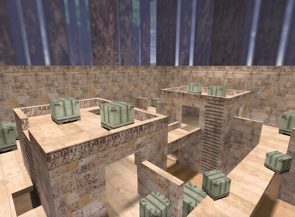 gg_dusted_houses — Counter-Strike 1.6 Gun Game map