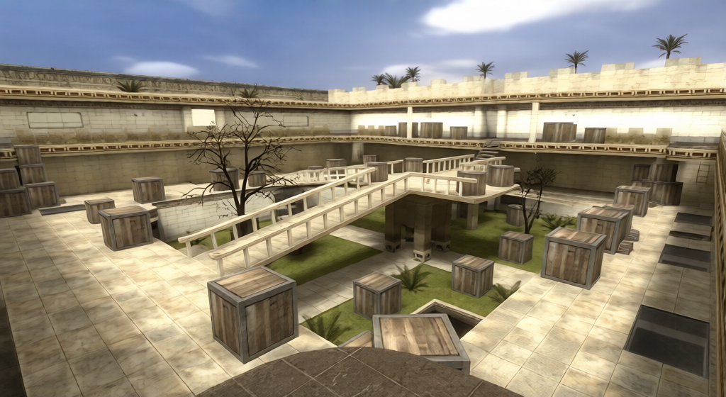 kz_mages_courtyard — Counter-Strike 1.6 Kreedz Climbing map