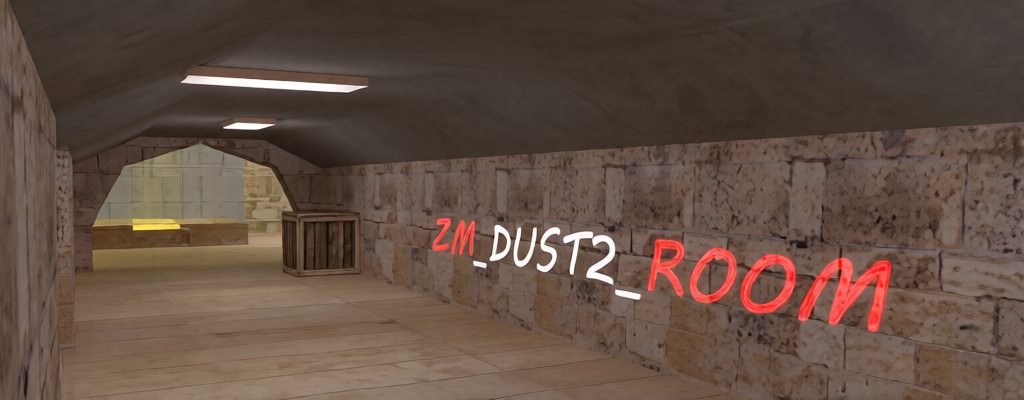 zm_dust2_room — Counter-Strike 1.6 Zombie Mod map
