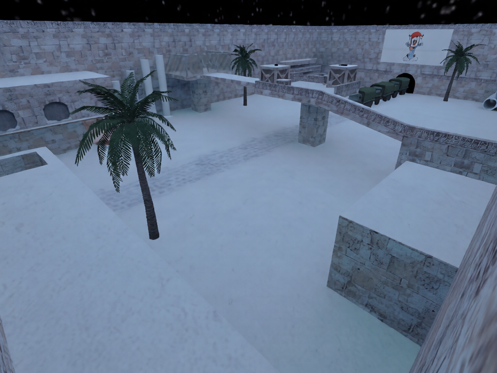zm_dust_army_winter_e — Counter-Strike 1.6 Zombie Mod map