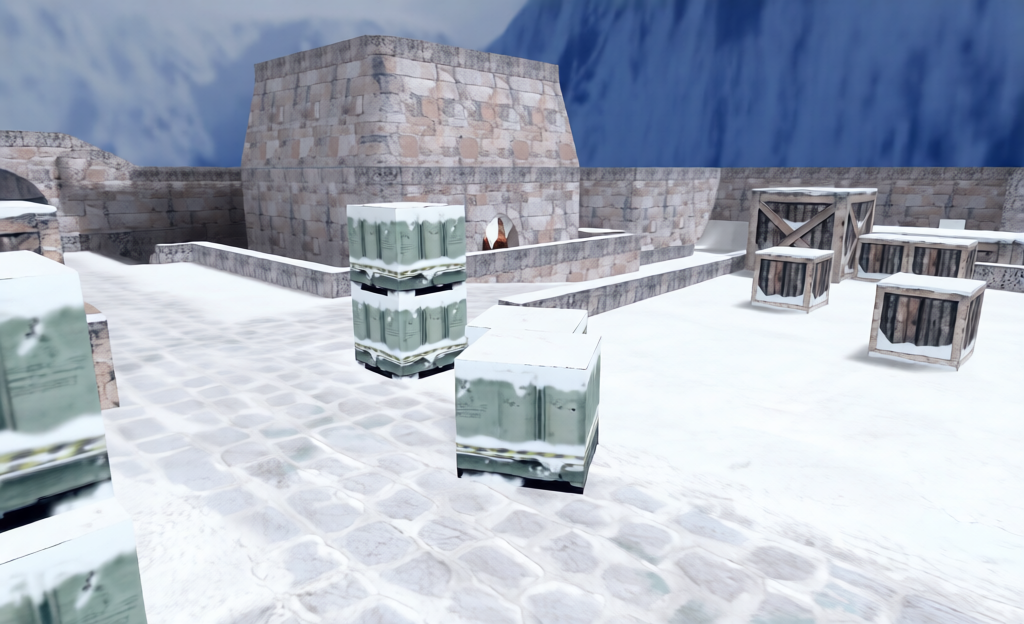 zm_dust_winter_zg — Counter-Strike 1.6 Zombie Mod map