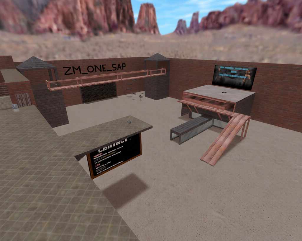 zm_one_sap — Counter-Strike 1.6 Zombie Mod map