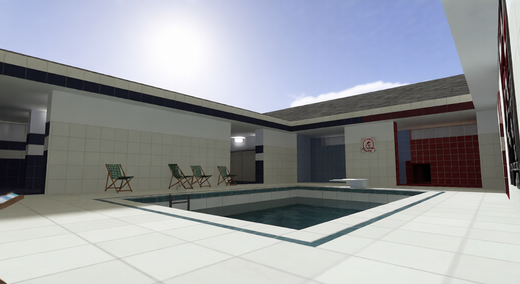 zm_pool_day_re — Counter-Strike 1.6 Zombie Mod map