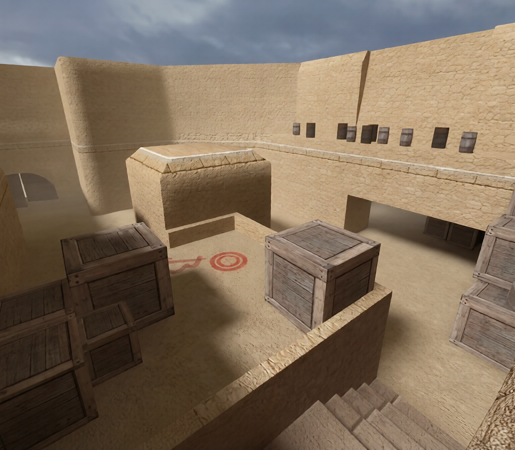 zp_dust_castle — Counter-Strike 1.6 Zombie Mod map