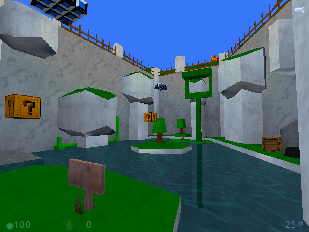 Marioland 2: Waterville Zone — Sven Co-op map screenshot